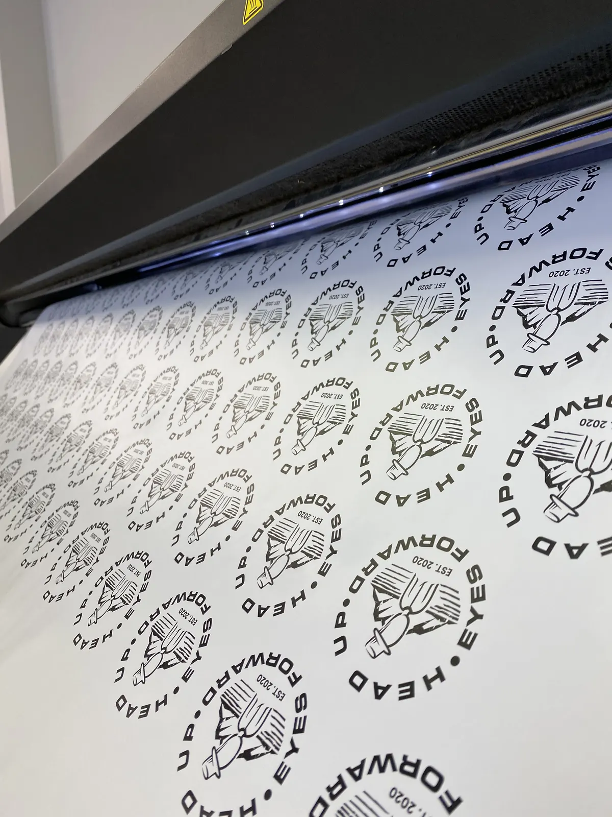 Logo sticker sheet printing